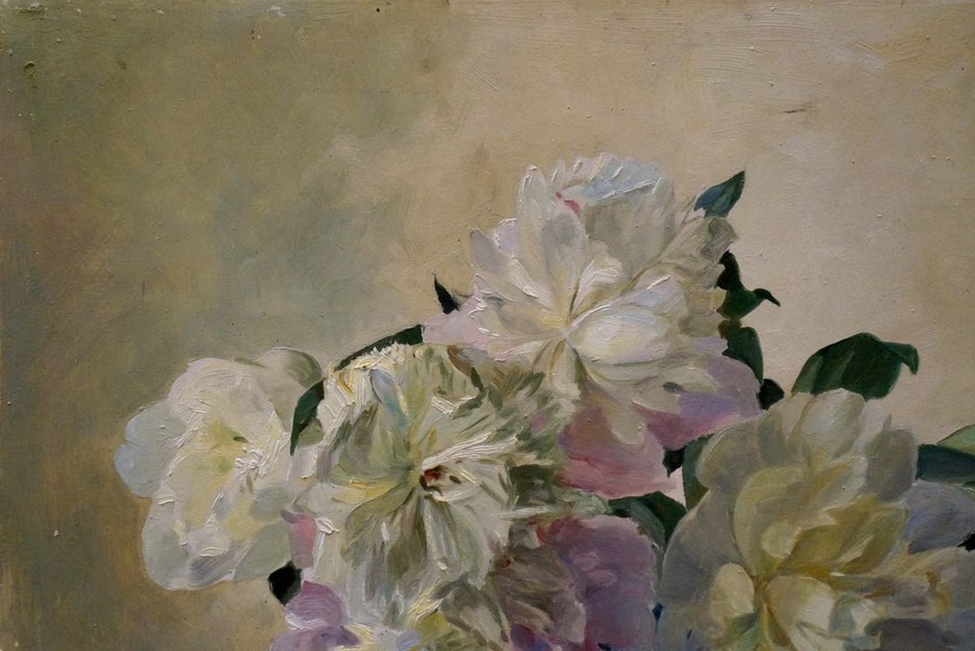 Oil painting Flowers P. Greinger - 3