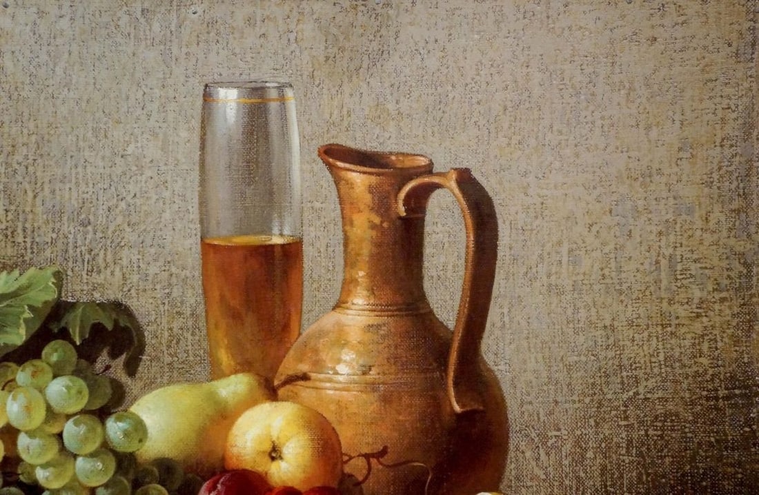 Oil painting Sweet table - 4