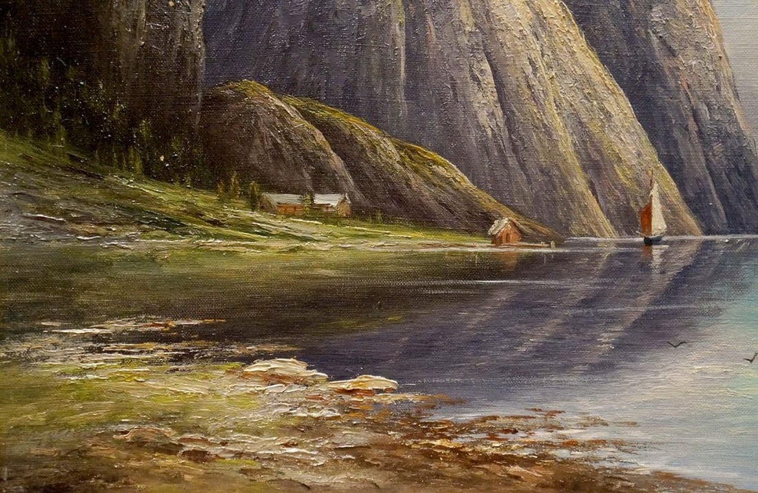 Oil painting Fascinating landscape - 2