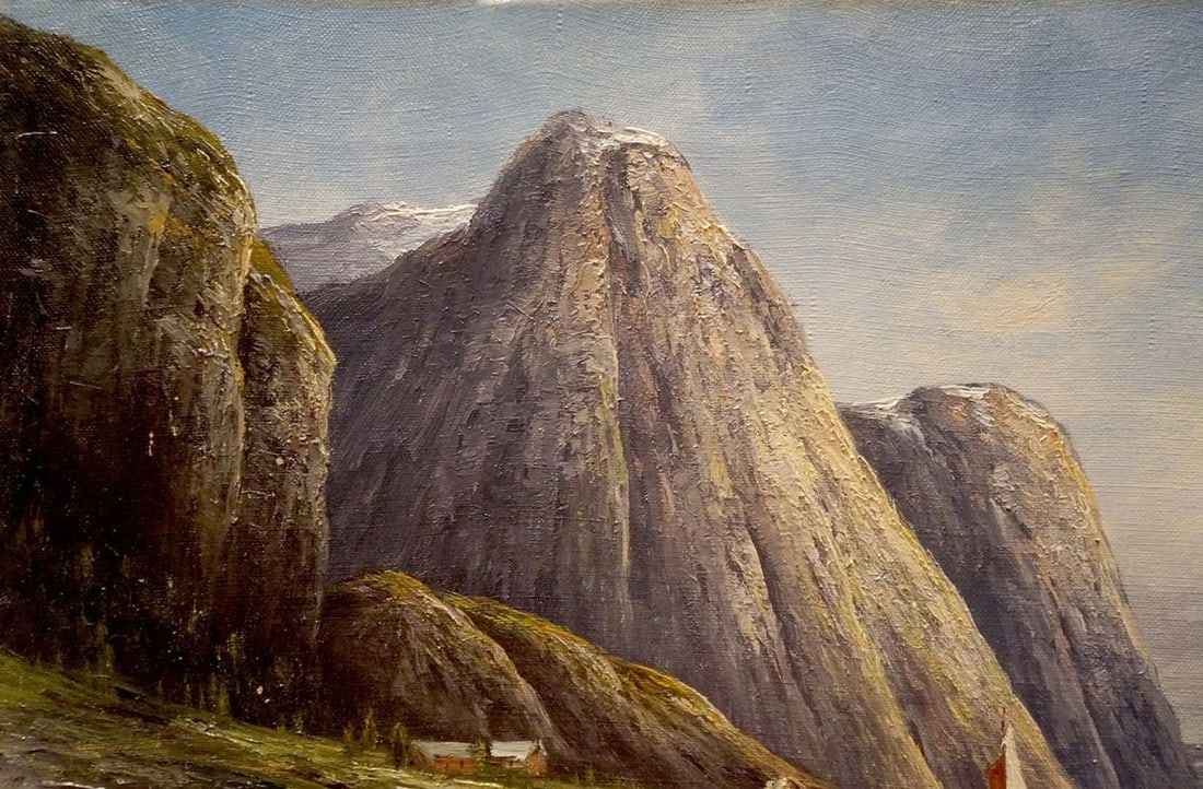 Oil painting Fascinating landscape - 3