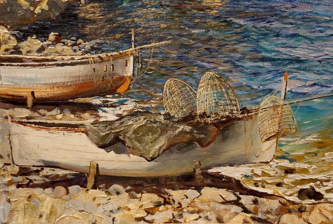 Oil painting Ischia maybe Felice Giordano - 2