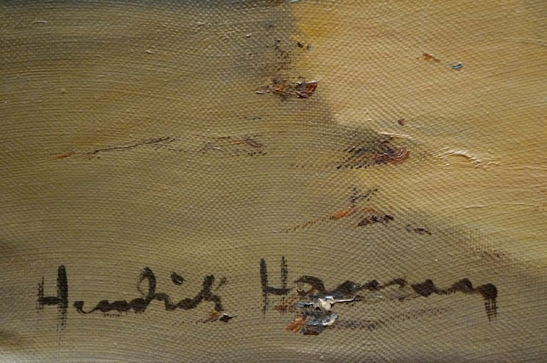 Oil painting The waves Hendrik Hansen - 6