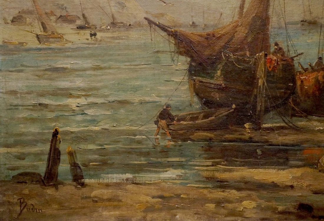 Oil painting Ship - 2