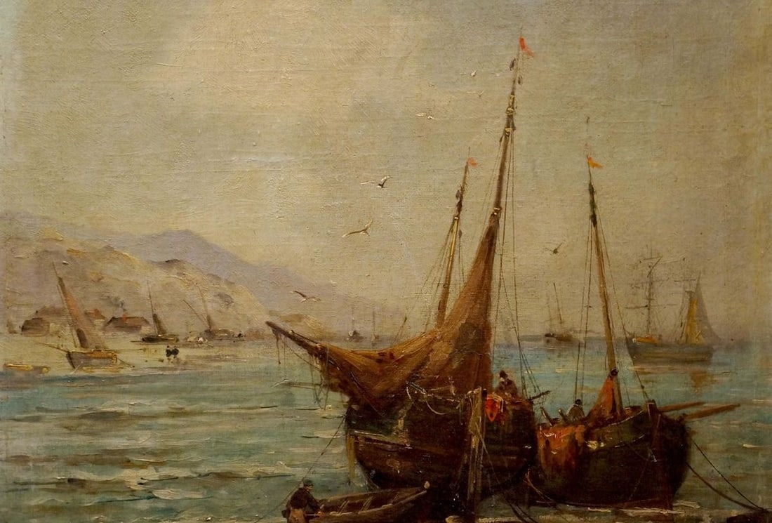 Oil painting Ship - 3