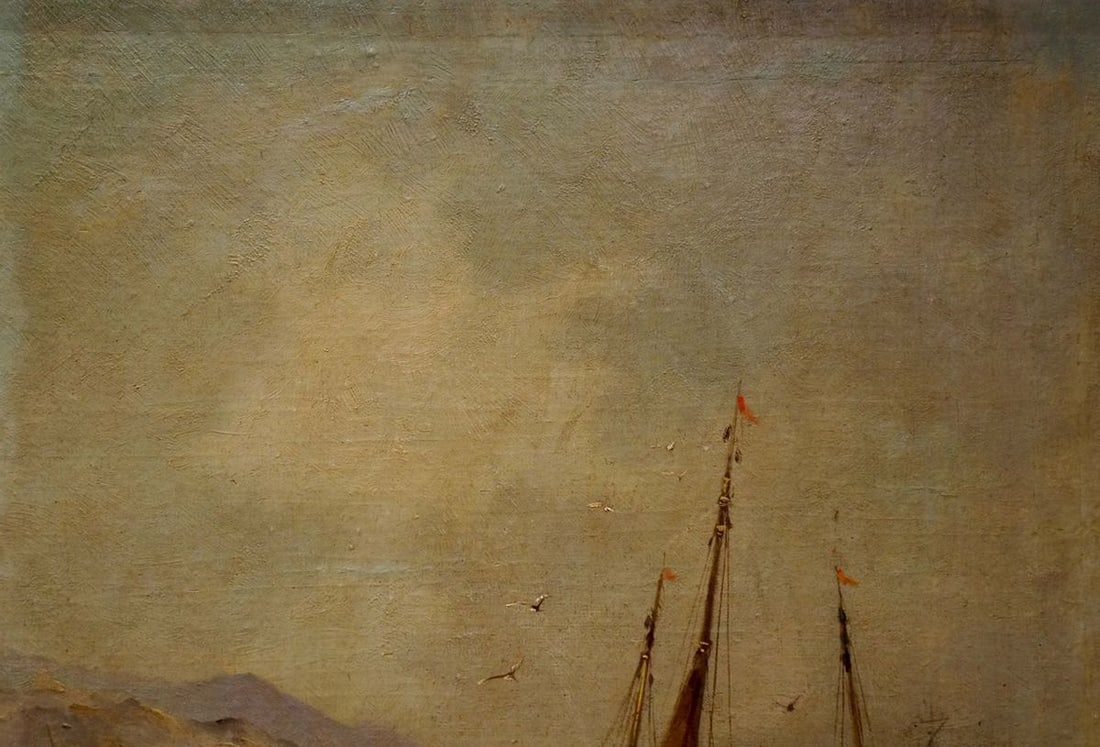 Oil painting Ship - 4
