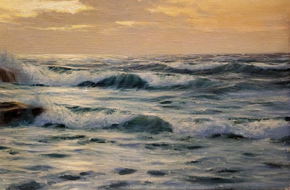 Oil painting Sunset - 5