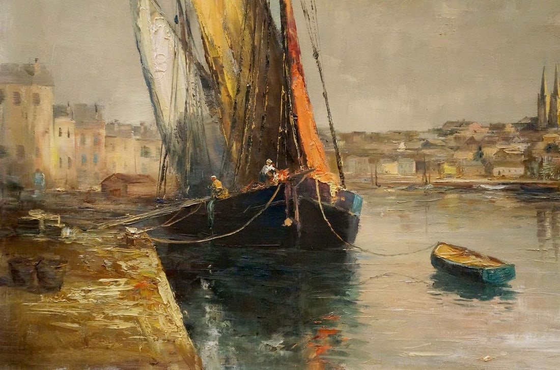 Oil painting Shipment Curt A. Landwehr - 2