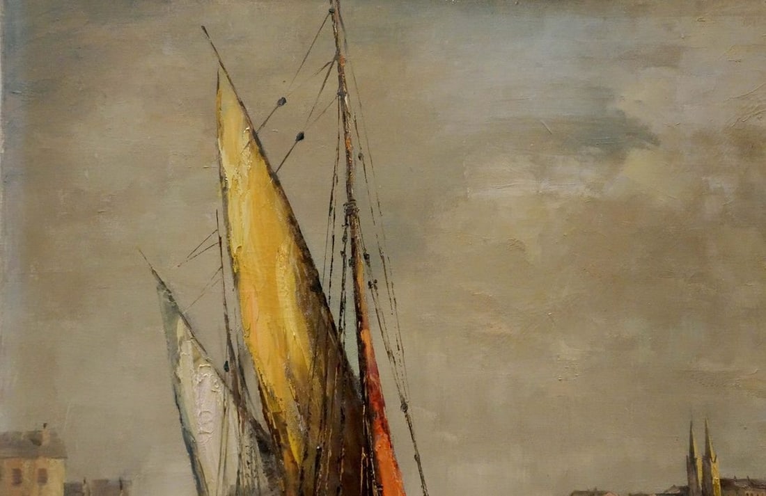 Oil painting Shipment Curt A. Landwehr - 3