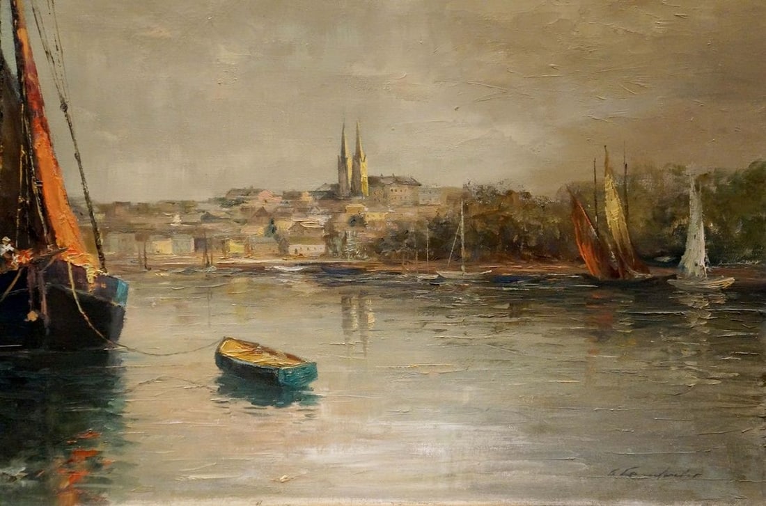 Oil painting Shipment Curt A. Landwehr - 5