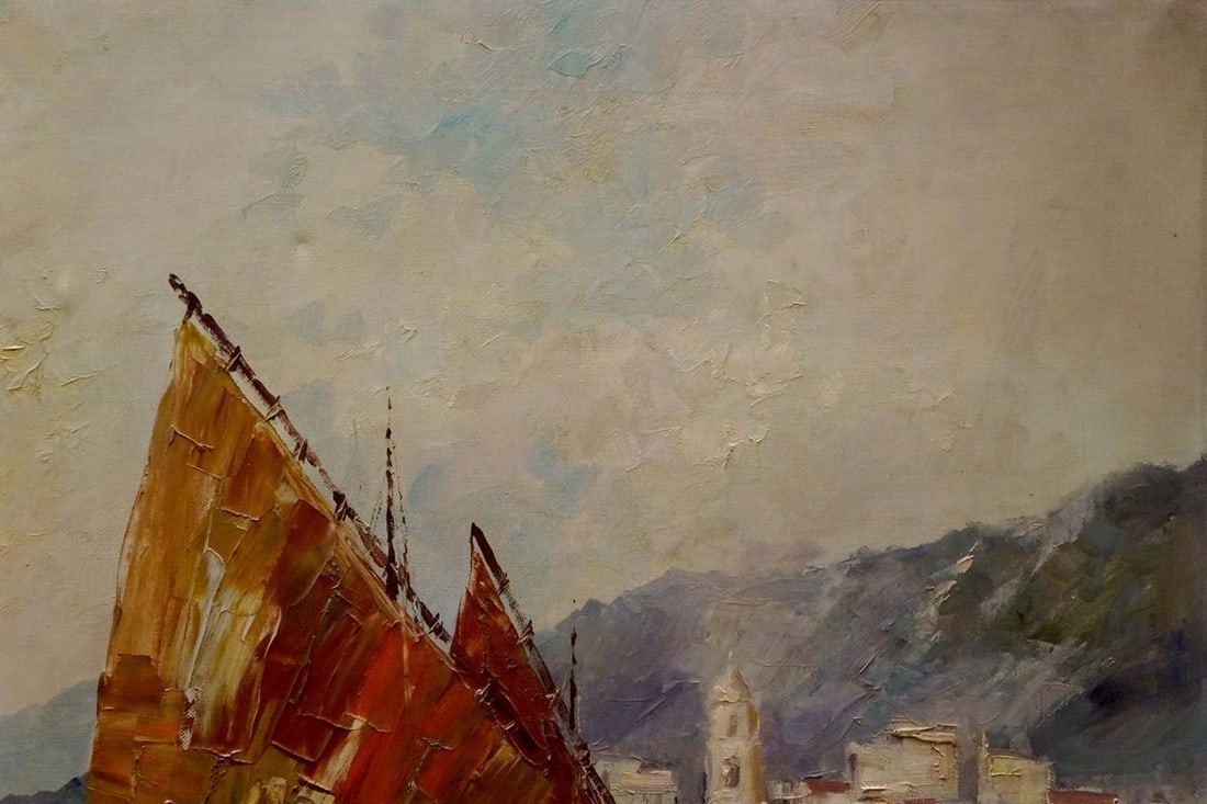 Oil painting City landscape Benno Stadler - 4