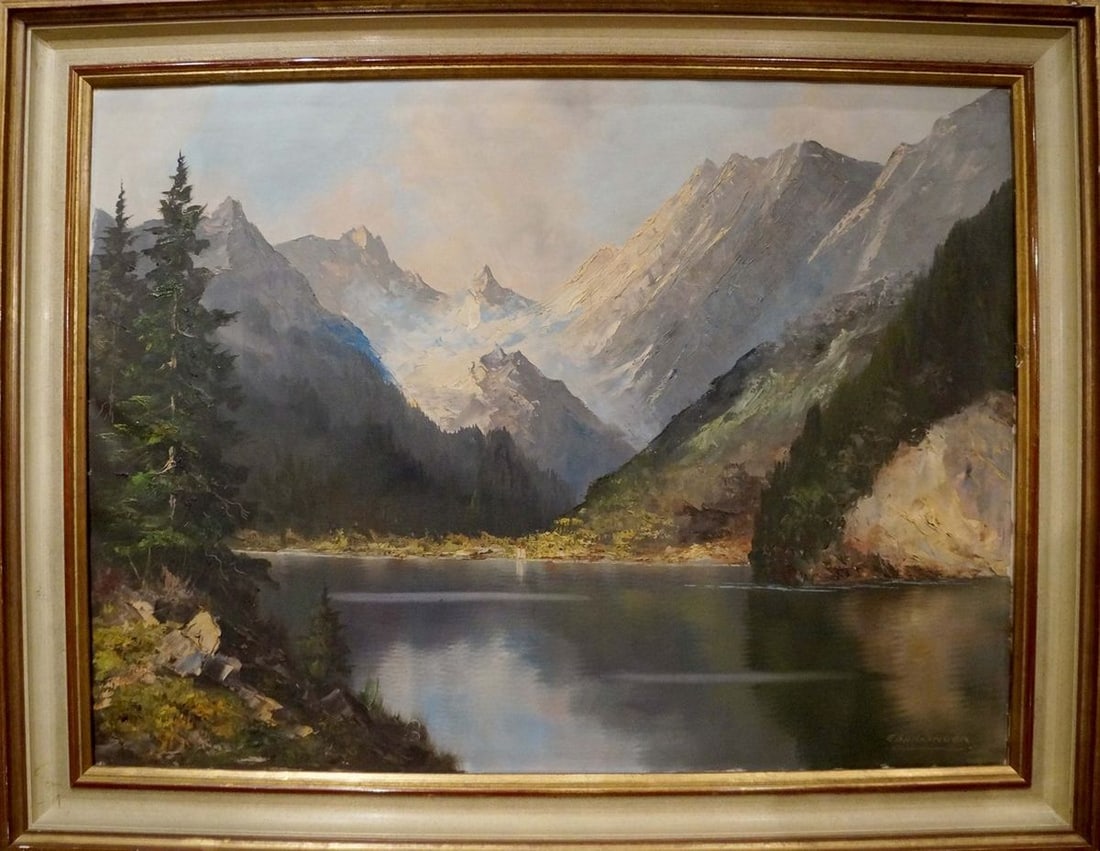Oil painting Landscape Eber Lincer: Title: Oil painting Landscape Eber Lincer Description: NoVerne 114 *** ABOUT THIS PAINTING *** * TITLE: "Landscape" * ARTISTS: Eber Lincer * SIZE: 60x80 cm/'23.62x31.49 inches' * MEDIUM: oil, canvas *