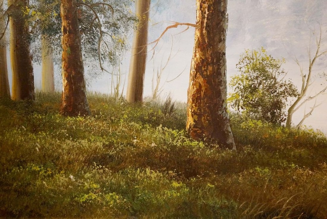 Oil painting Forest landscape - 2