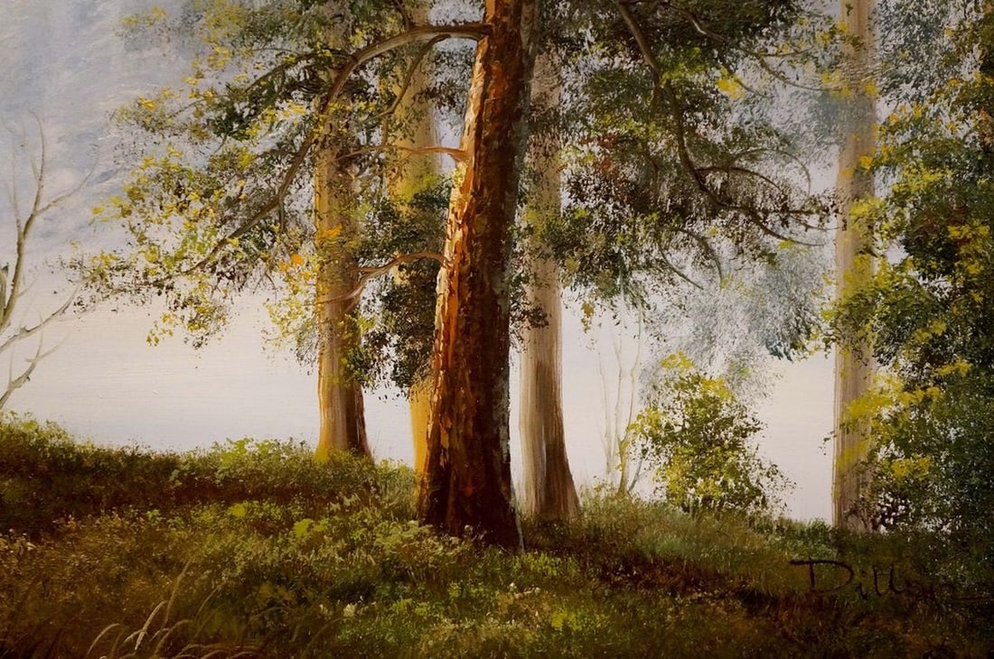 Oil painting Forest landscape - 5