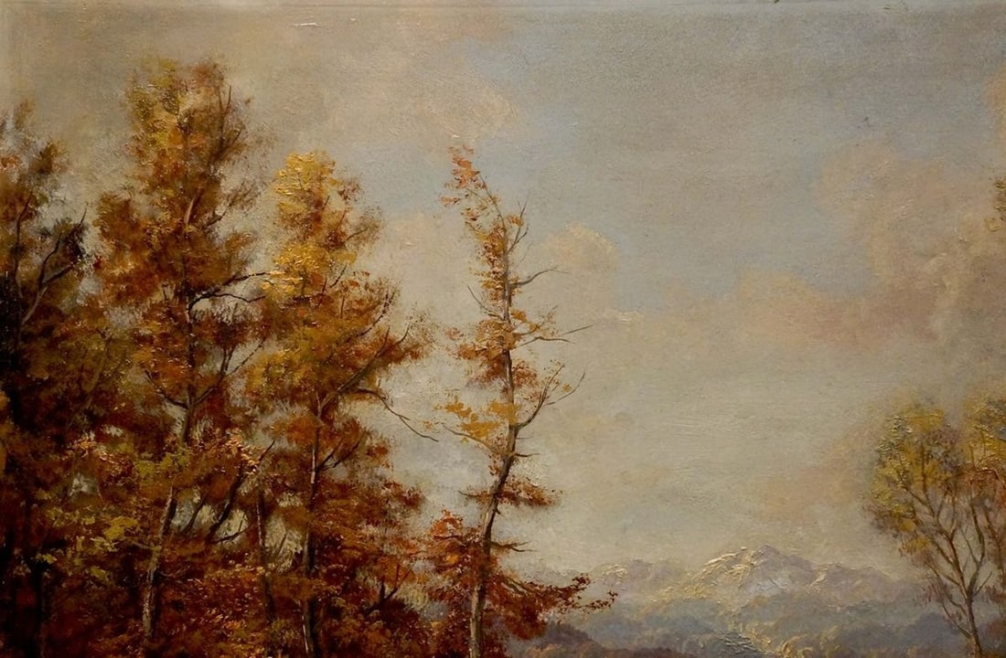 Oil painting Forest landscape - 3
