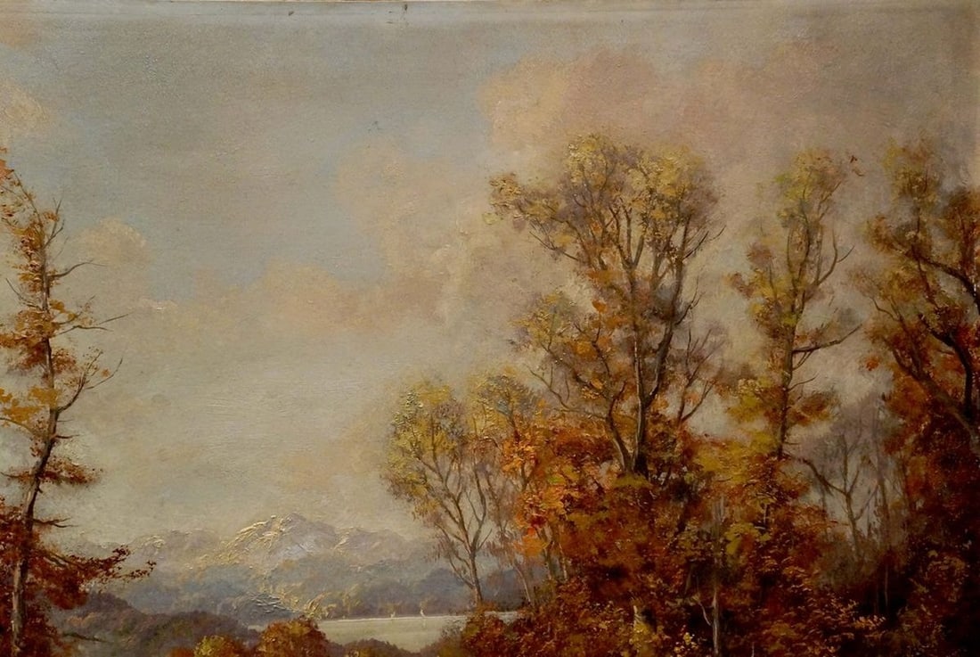 Oil painting Forest landscape - 4