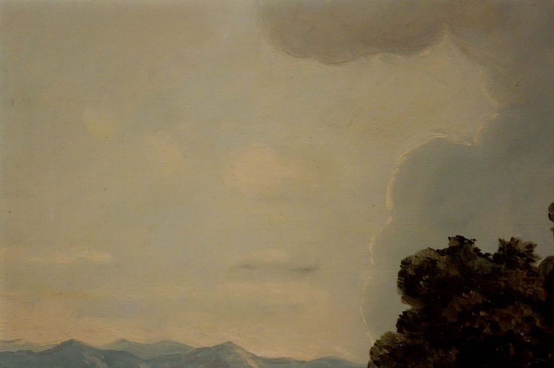 Oil painting Hay field - 3