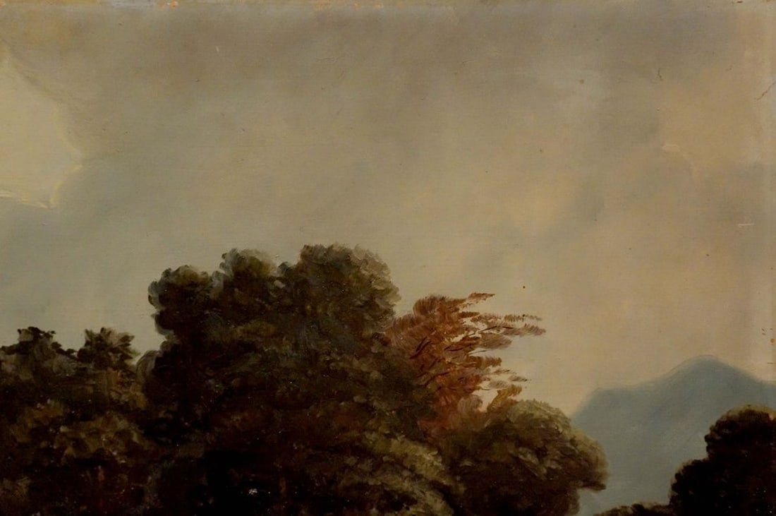 Oil painting Hay field - 4