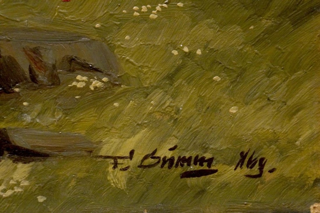 Oil painting Hay field - 6