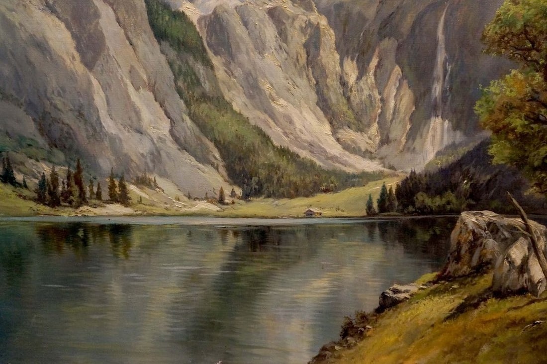 Oil painting Mountain beauty Rudolf Rodel - 2