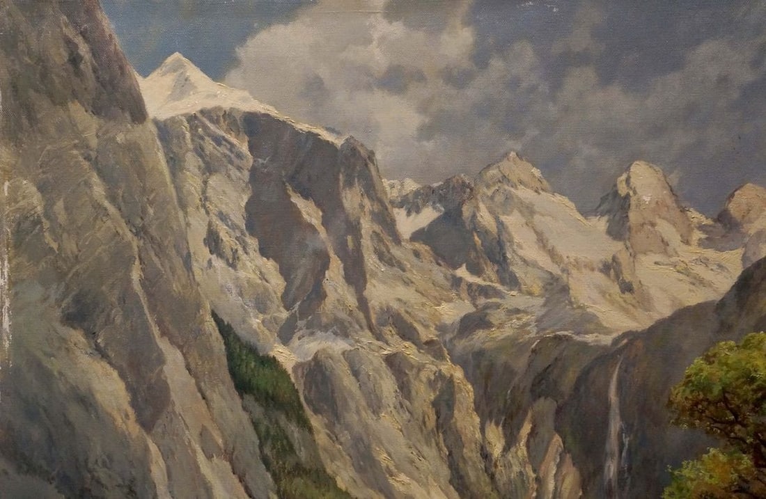 Oil painting Mountain beauty Rudolf Rodel - 3