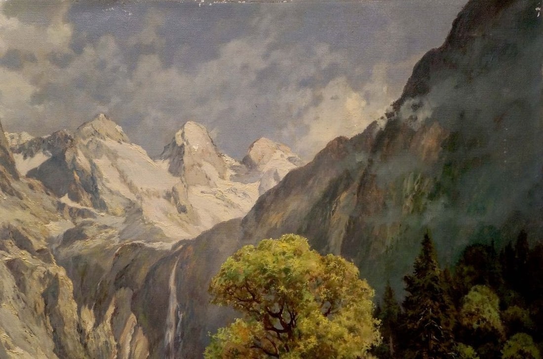 Oil painting Mountain beauty Rudolf Rodel - 4