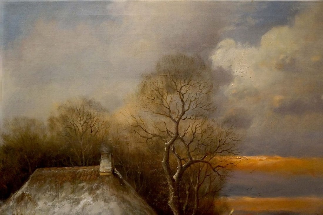 Oil painting Sunset - 3