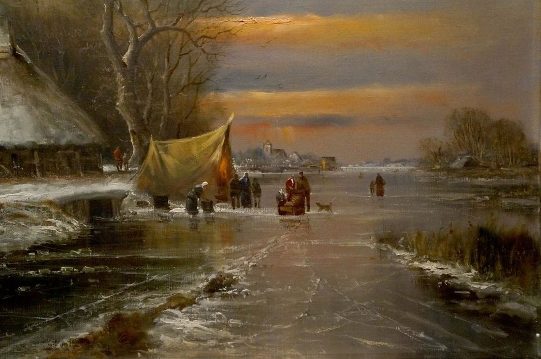 Oil painting Sunset - 5