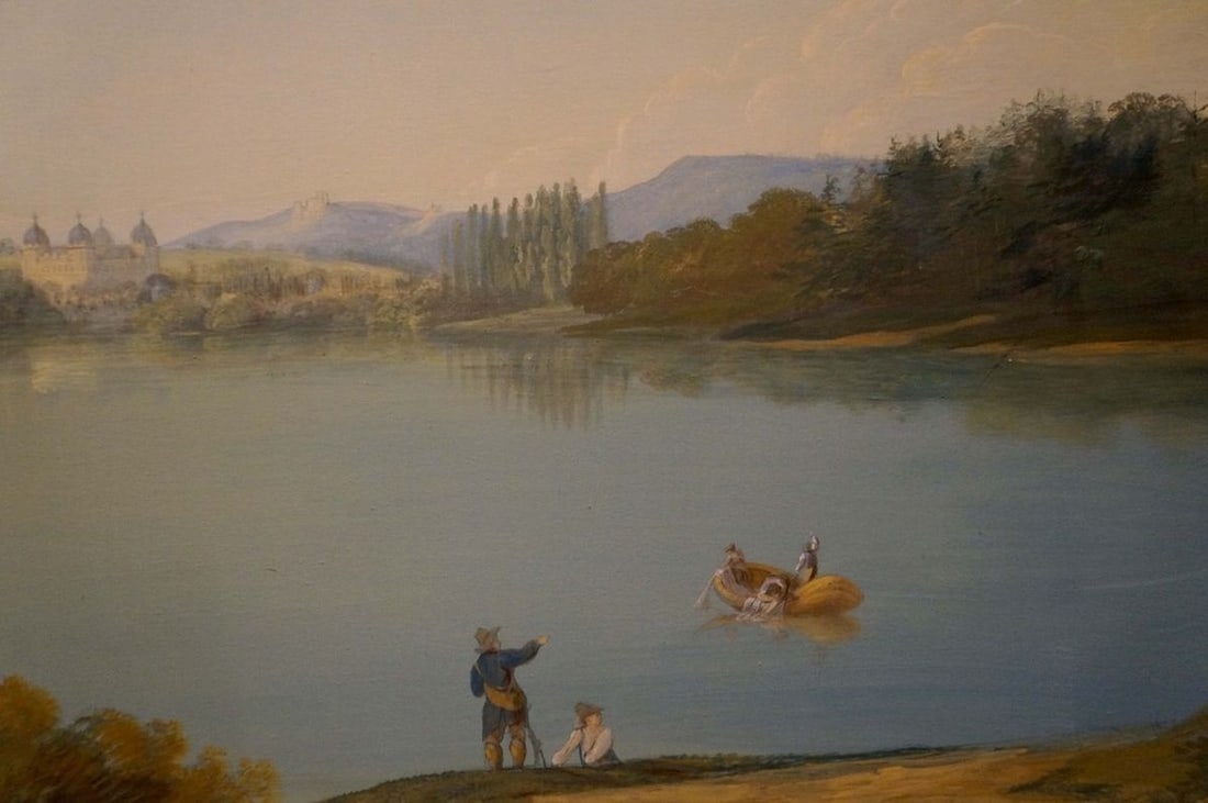 Oil painting People by the lake - 6