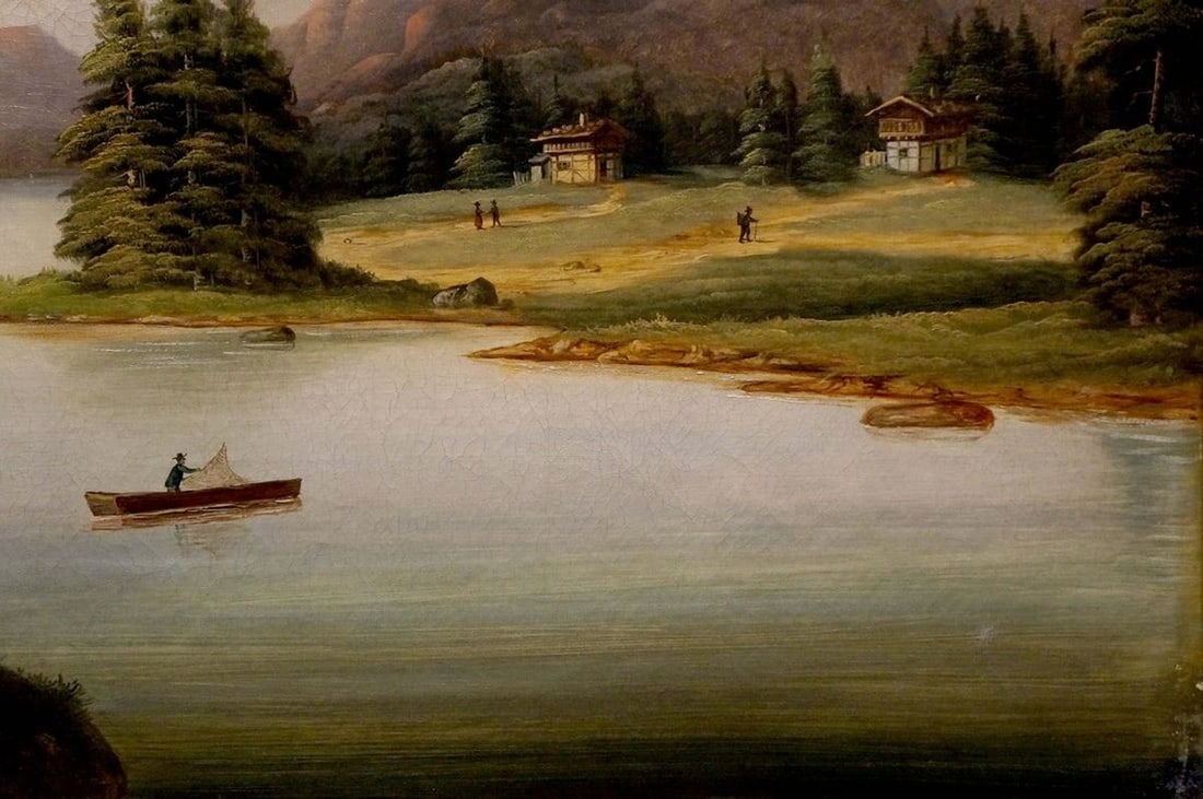 Oil painting Fishing - 5
