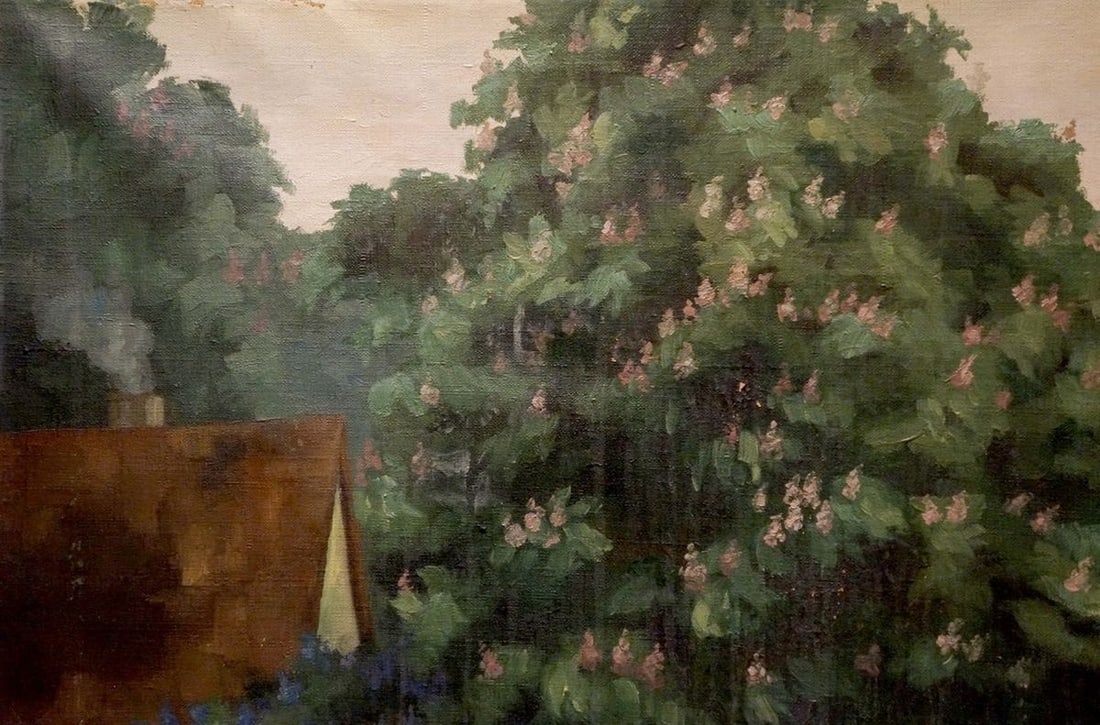 Oil painting Village Life - 3