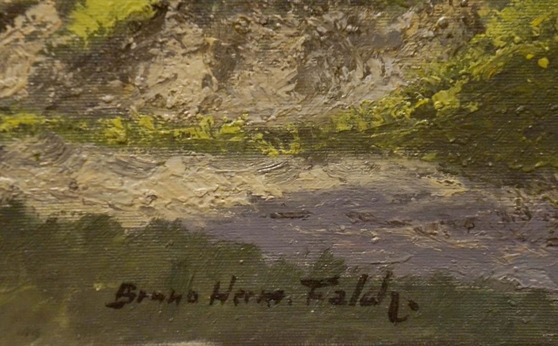 Oil painting Mountain landscape - 6