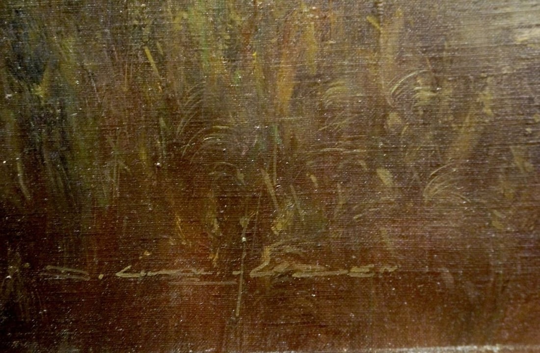 Oil painting Evening landscape - 6