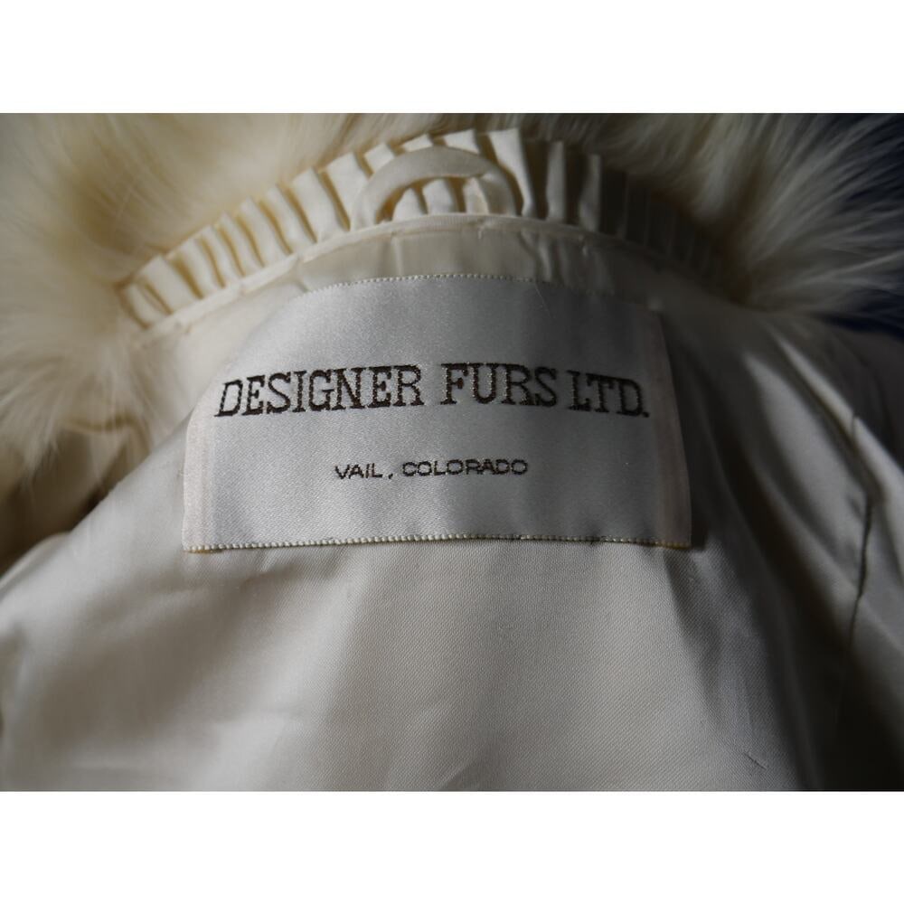 Gorgeous Platinum Fox & Pearl Mink Fur Coat Jacket - 6