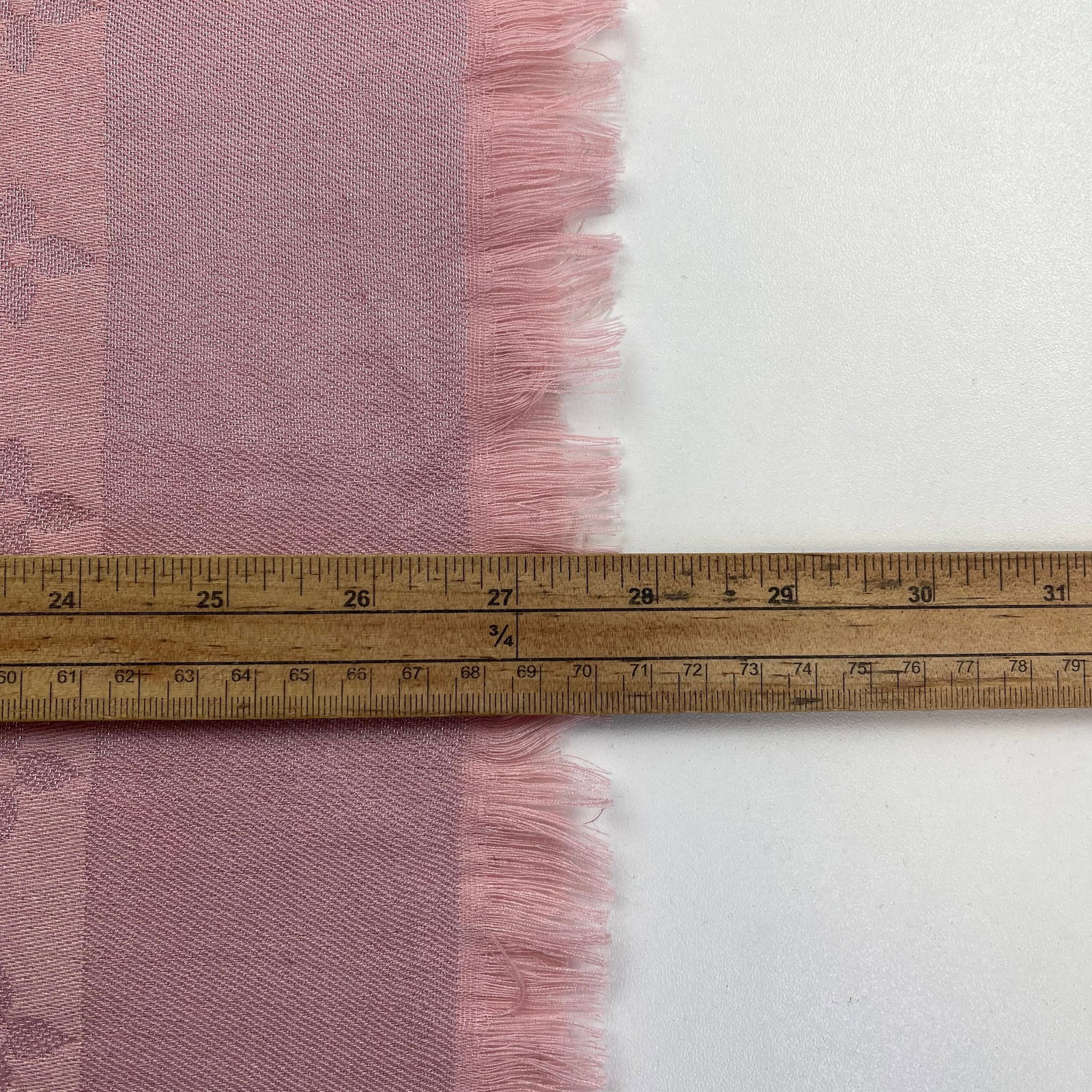 Louis Vuitton Pink 60% Silk 40% Wool Large Shawl - 7