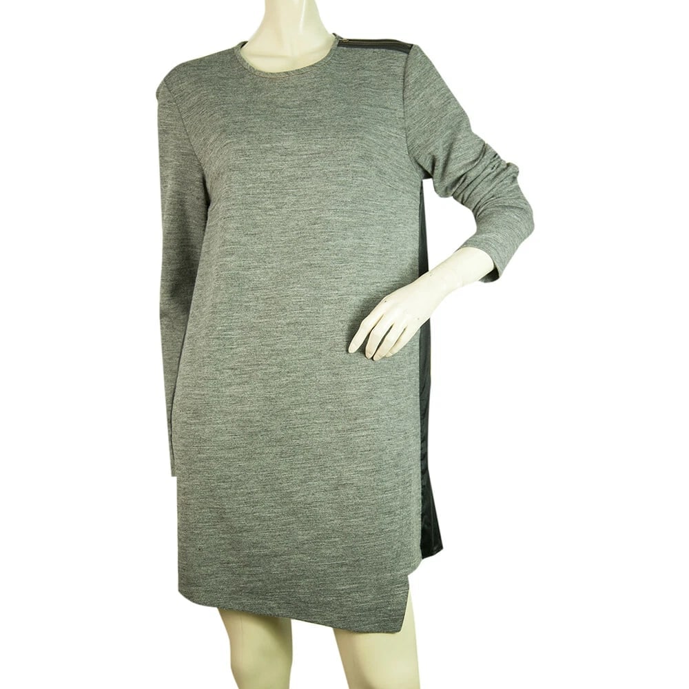 Derek Lam 10 Crosby Woolen Gray Silk Black Asymmetrical Mini Dress size 10: Title: Derek Lam 10 Crosby Woolen Gray Silk Black Asymmetrical Mini Dress size 10 Description:Derek Lam 10 Crosby Woolen Gray Silk Black Asymmetrical Mini Dress size 10 A casual mini dress by Derek