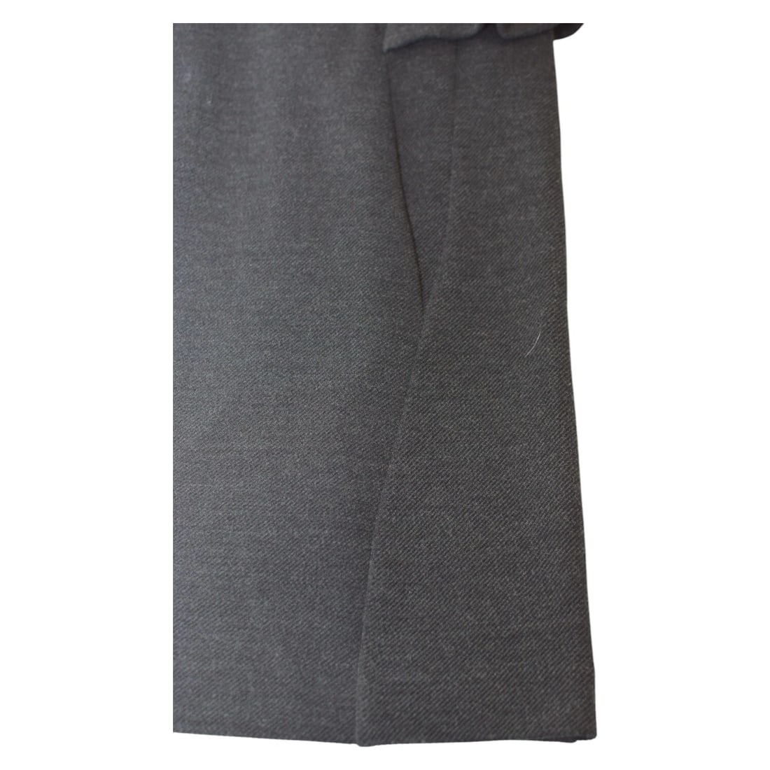Class Roberto Cavalli Anthracite Gray Wool Long Sleeve Knee Origami Dress sz 44 - 8