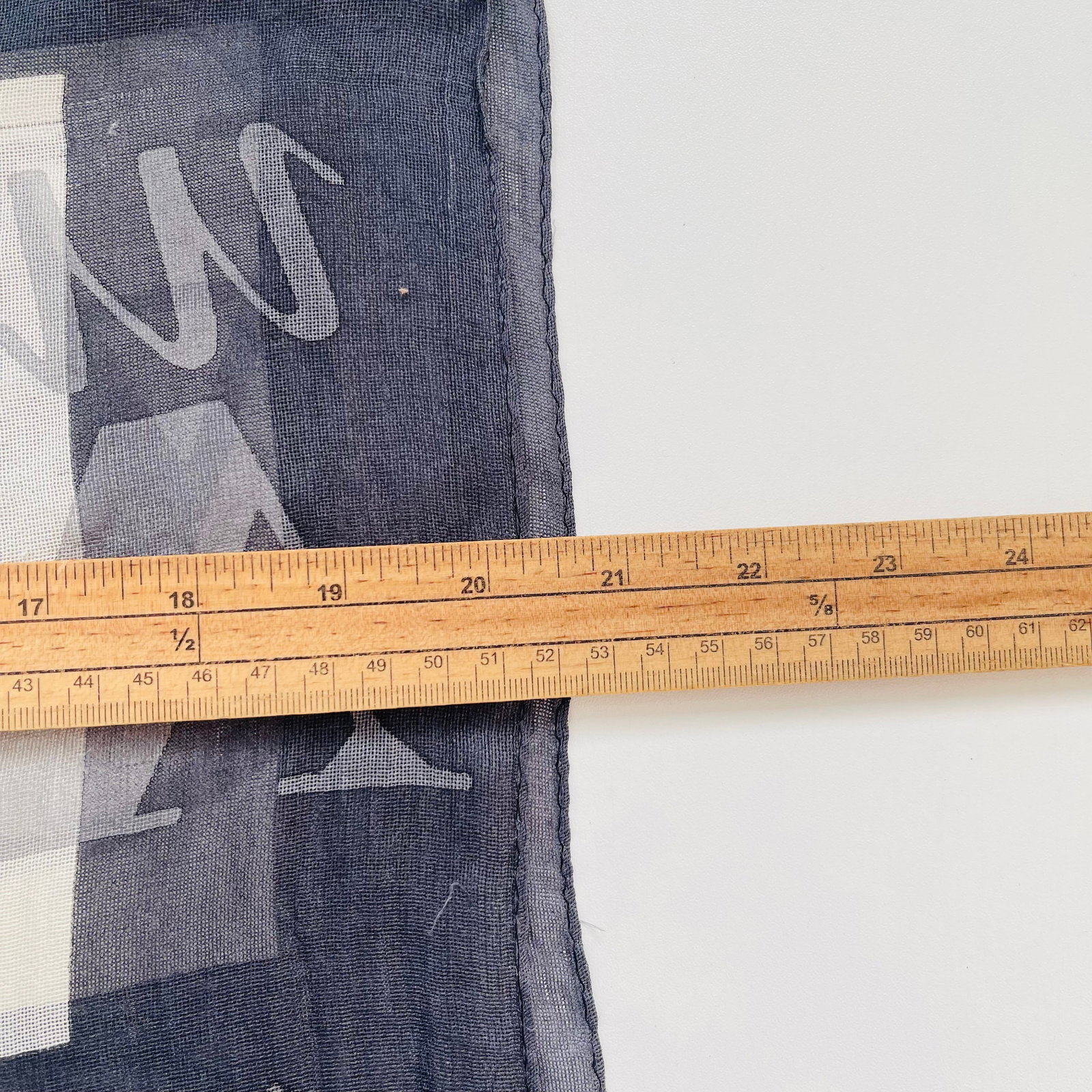 Aquascutum Blue & Beige Printed 100% Silk Scarf - 8