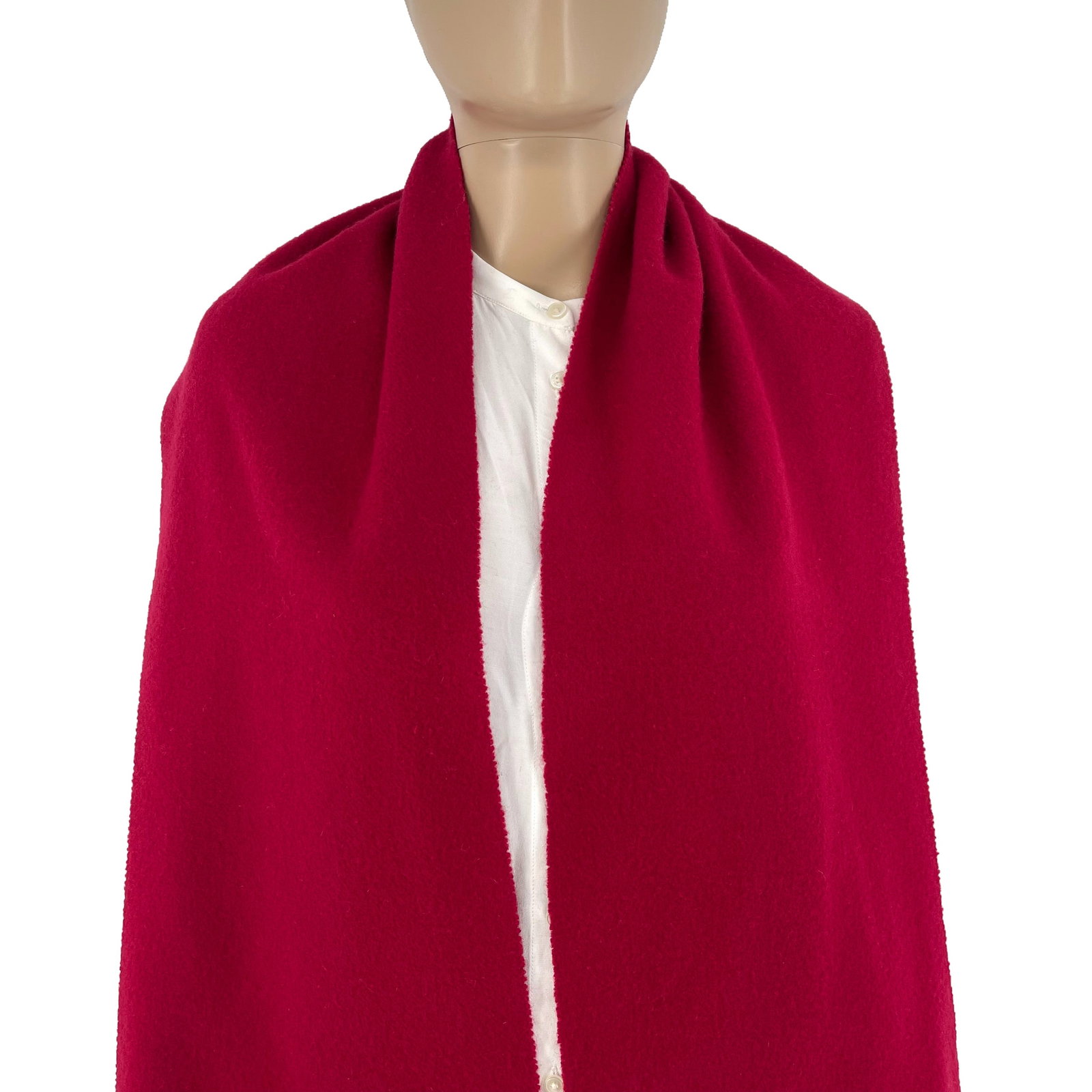 Polo Ralph Lauren Red 100% Wool Scarf - 2