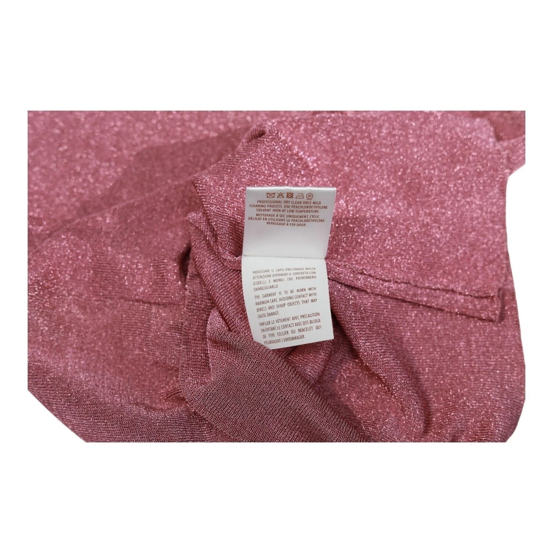 Gucci Sleeveless Sweater V-neck Cami Top Metallic Fuschia Viacose Polyester S - 5