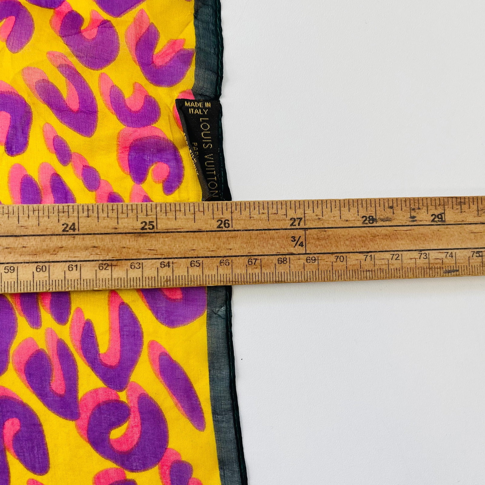 Louis Vuitton Green Printed 100% Silk Scarf - 8