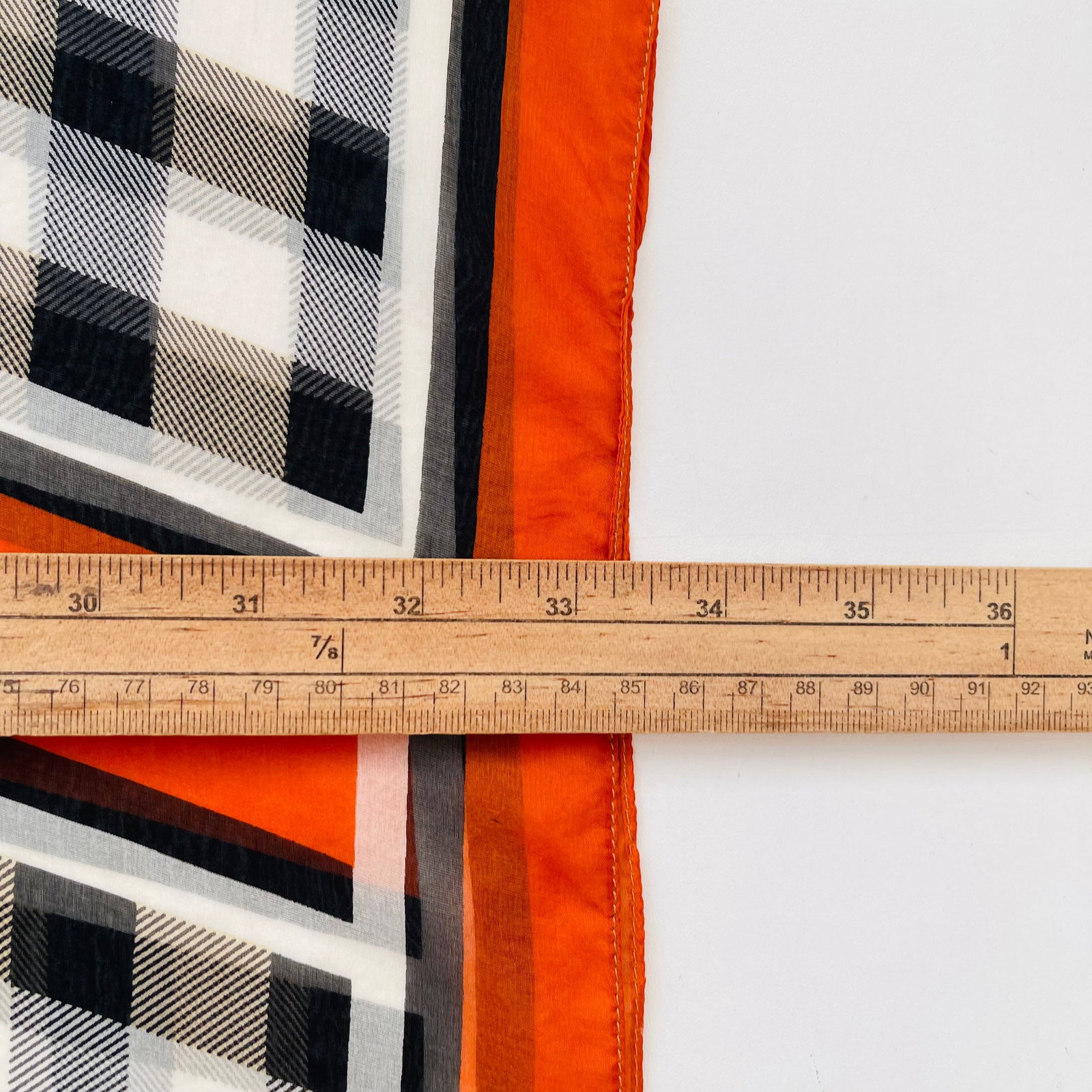 Burberry Beige Plaid 100% Silk Scarf - 7