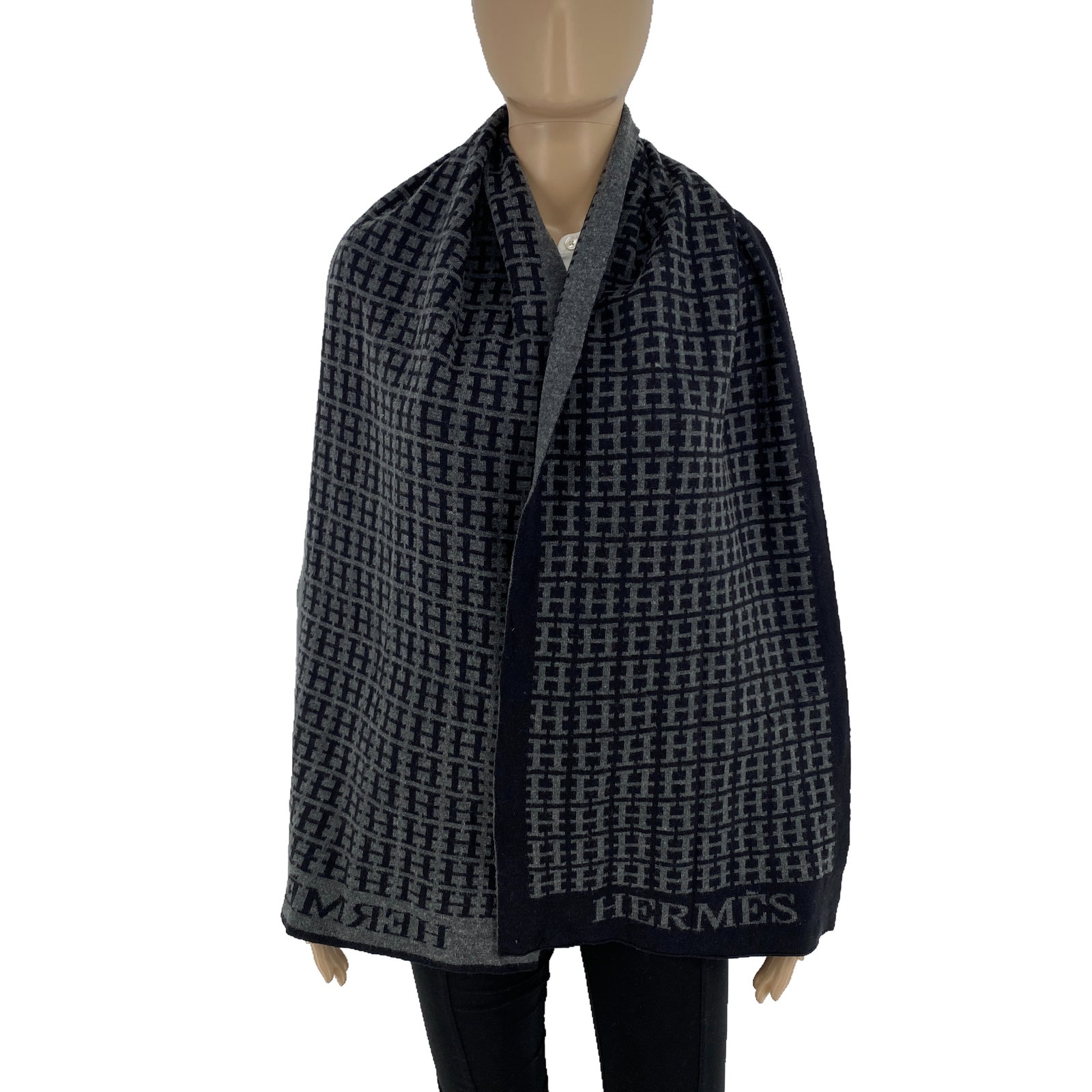 HERMES Vintage 100% Soft Woolmark Wool Scarf (1 of 11)