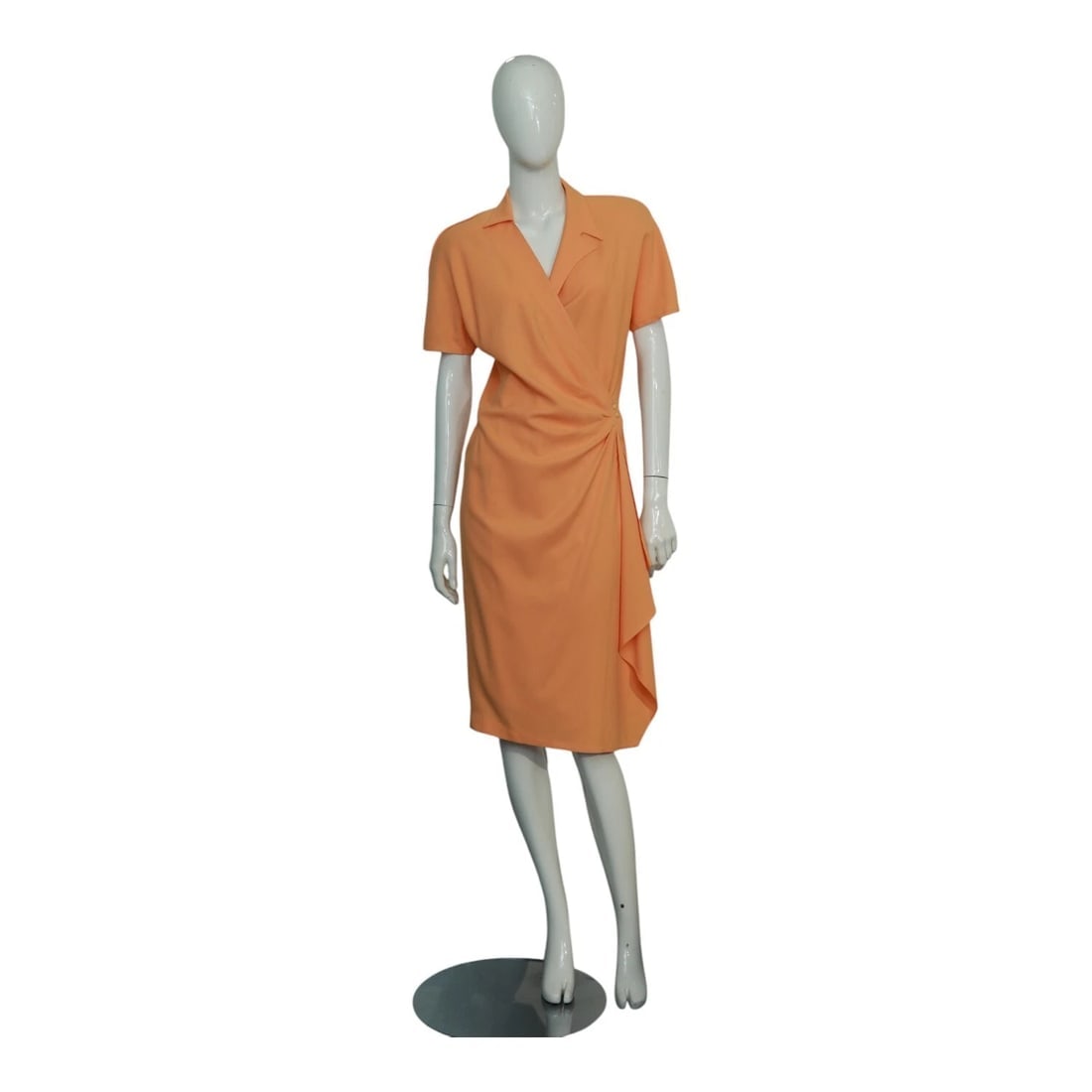 Thierry Mugler Orange Viscose Knee length Belted Wrap Dress size 42: Title: Thierry Mugler Orange Viscose Knee length Belted Wrap Dress size 42 Description:Thierry Mugler Orange Viscose Knee length Belted Wrap Dress size 42 Thierry Mugler's style celebrates elegance