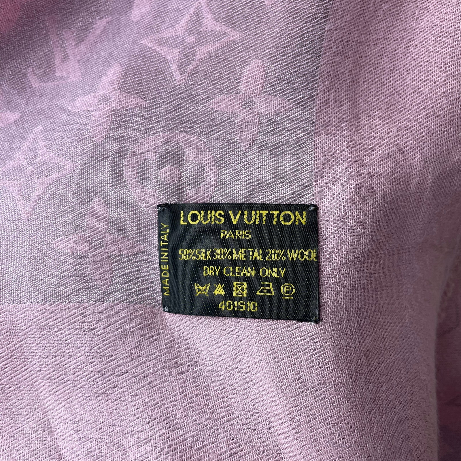 Louis Vuitton Brown Monogram Silk Wool Scarf - 7