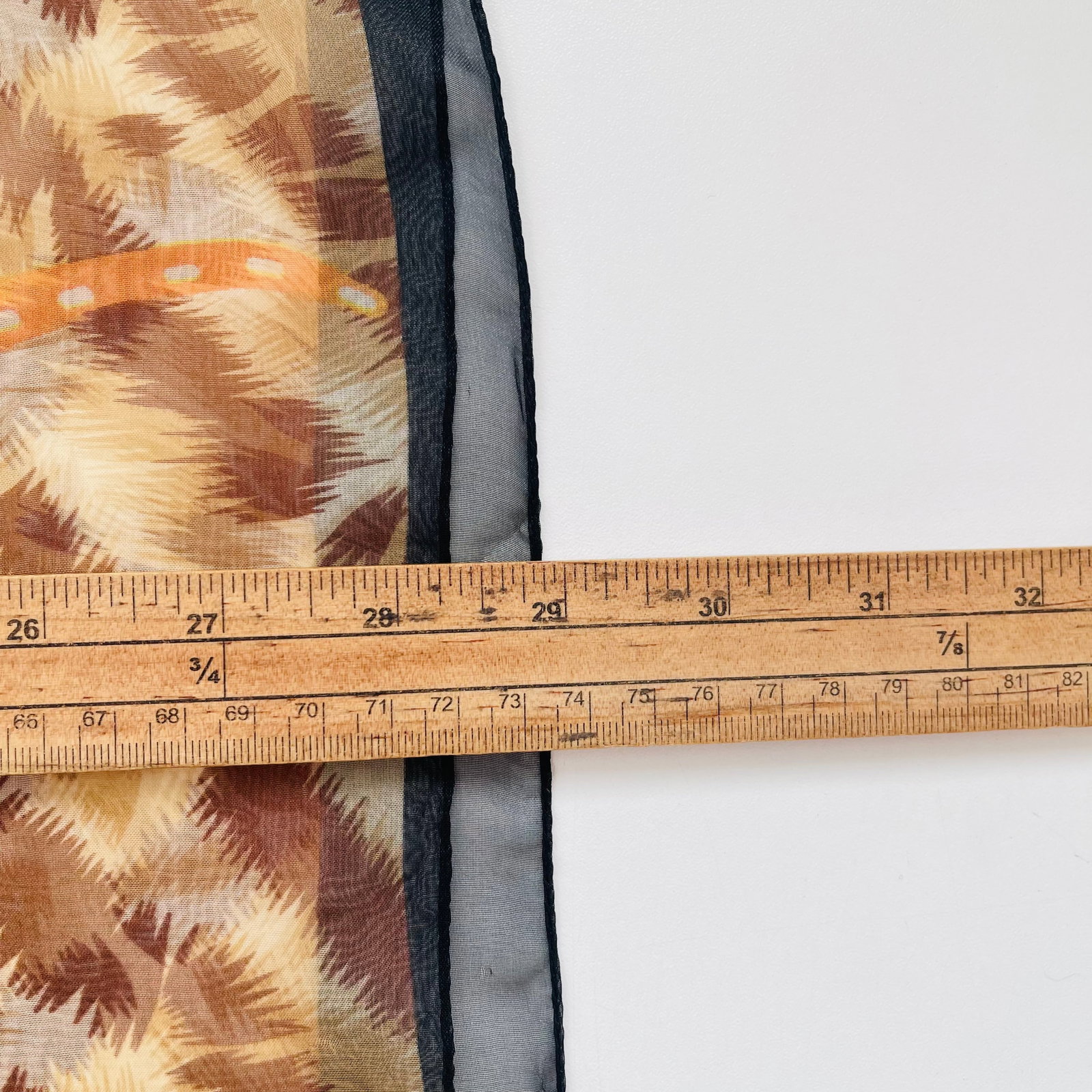 Fendi Brown Printed 100% Silk Scarf - 8