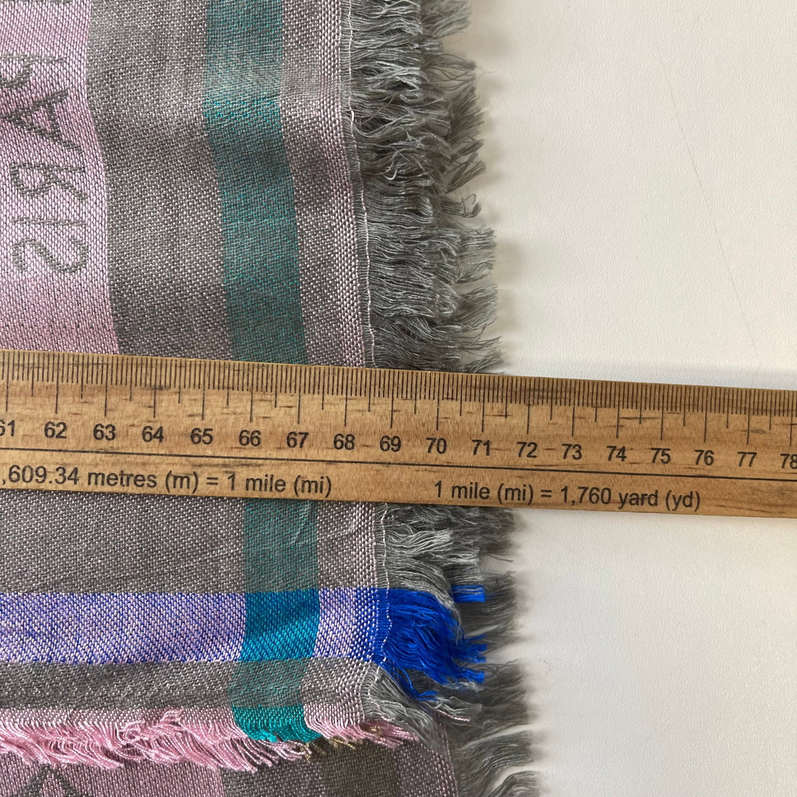 Louis Vuitton Pink Reversible Silk Wool Scarf - 7