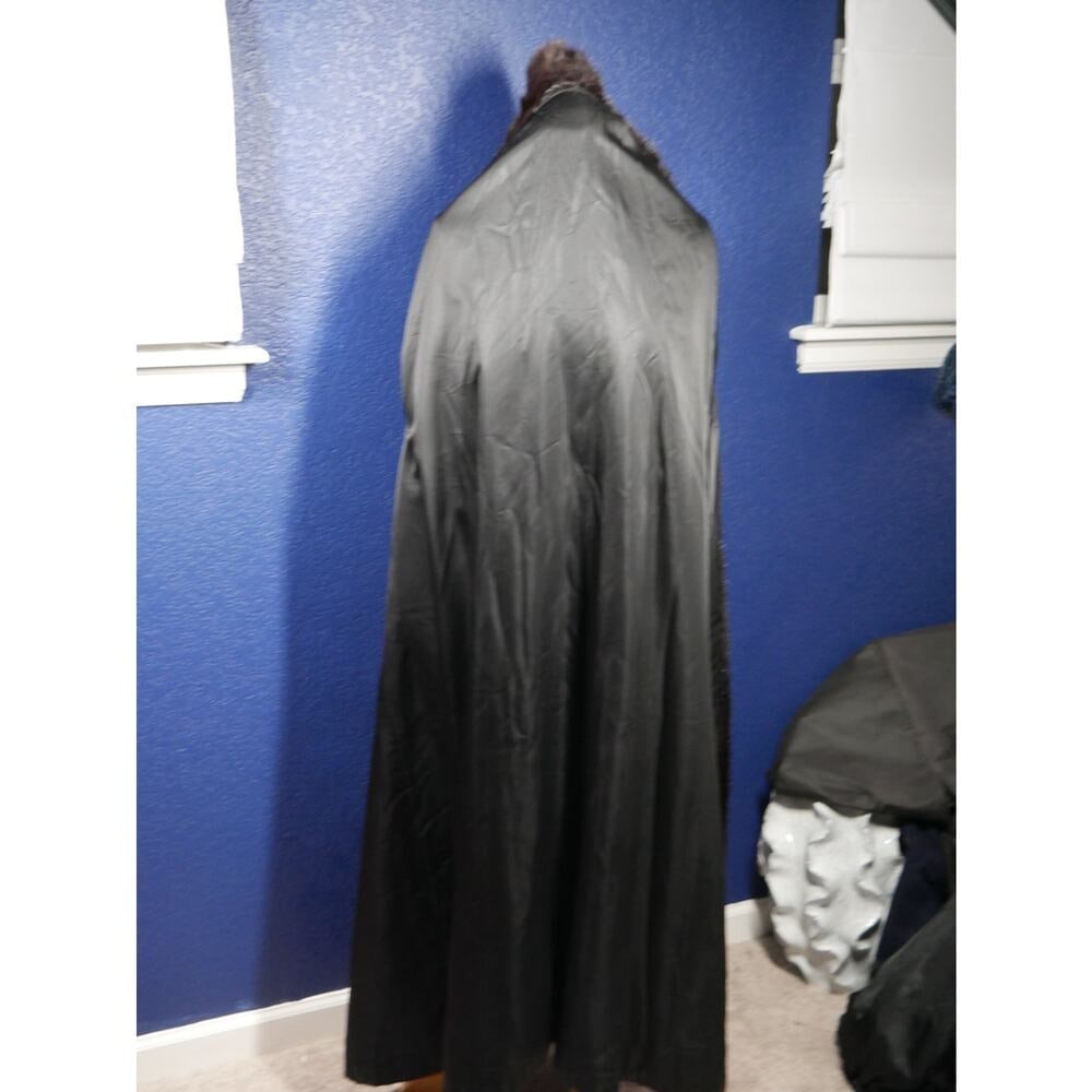 Striking two tone Full Length Mink Fur Coat Jacket XL Plus Unisex - 5