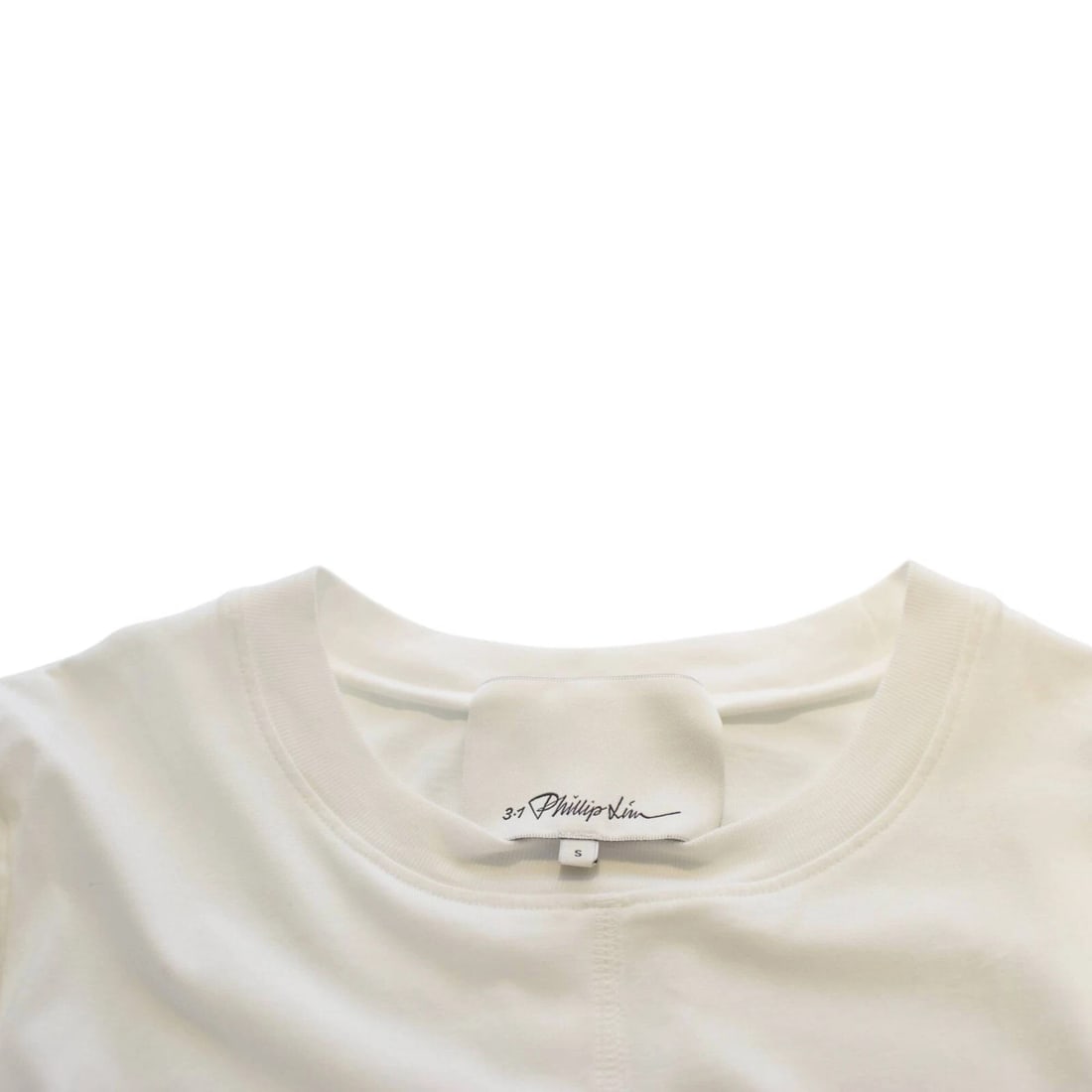 3.1 Phillip Lim White Cotton Draped Side Sleeveless Tank Top size S - 3
