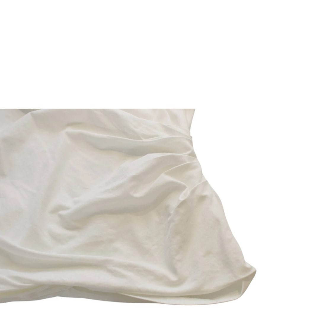 3.1 Phillip Lim White Cotton Draped Side Sleeveless Tank Top size S - 6