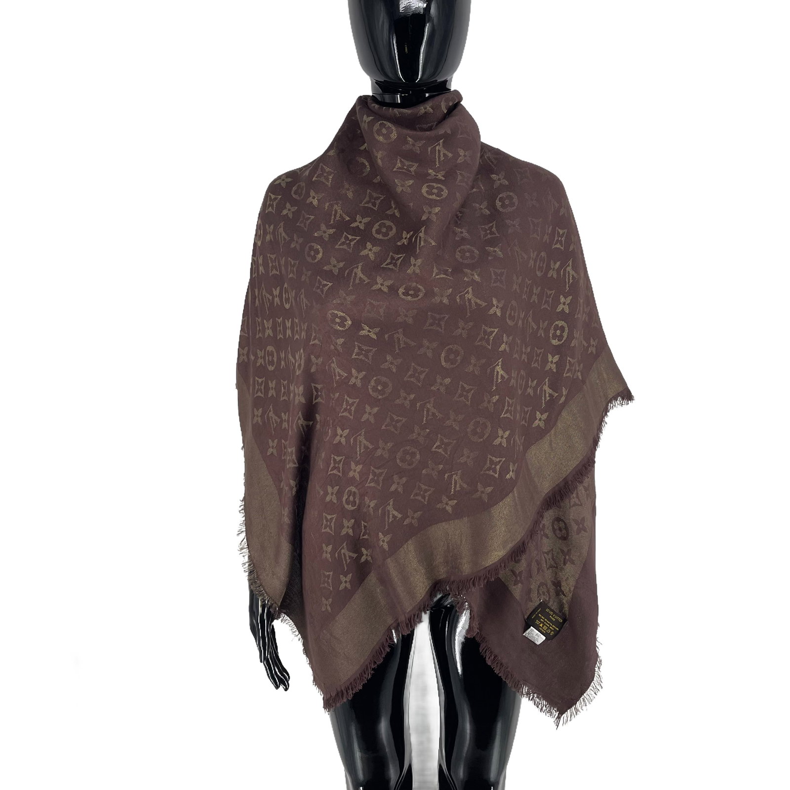 Louis Vuitton Pink Monogram Silk Wool Scarf - 4